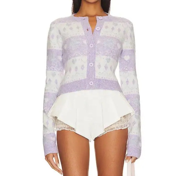 MAJORELLE Sweaters - MAJORELLE Marnie Fair Isle Cardigan